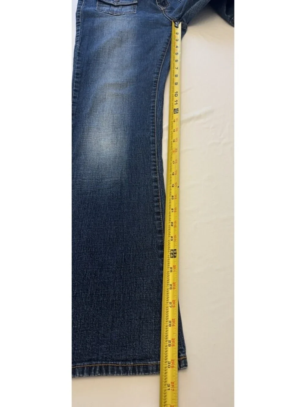 Vintage Dark Wash Front Pocket Just U.S.A. Bootcut Jeans Juniors Size 9